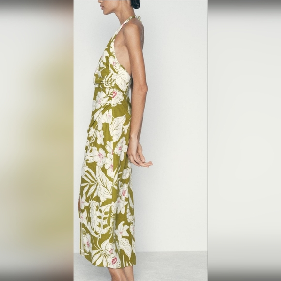 Floral Zara Green Maxi Dress - Picture 5 of 9